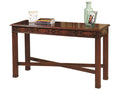 Rectangular Console Table with Mahogany Veneer Top