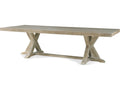 Urban Loft Rectangular 112-Inch Ash Dining Table in Washed Canvas