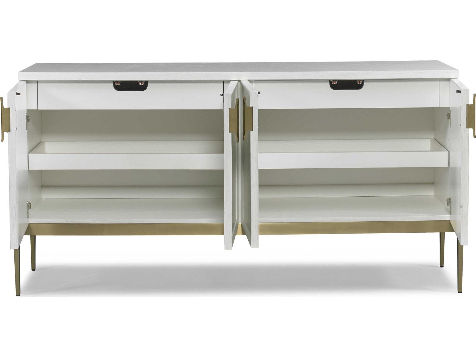 Odyssey 72-Inch Ash Wood Sideboard in Sugar Colza Finish