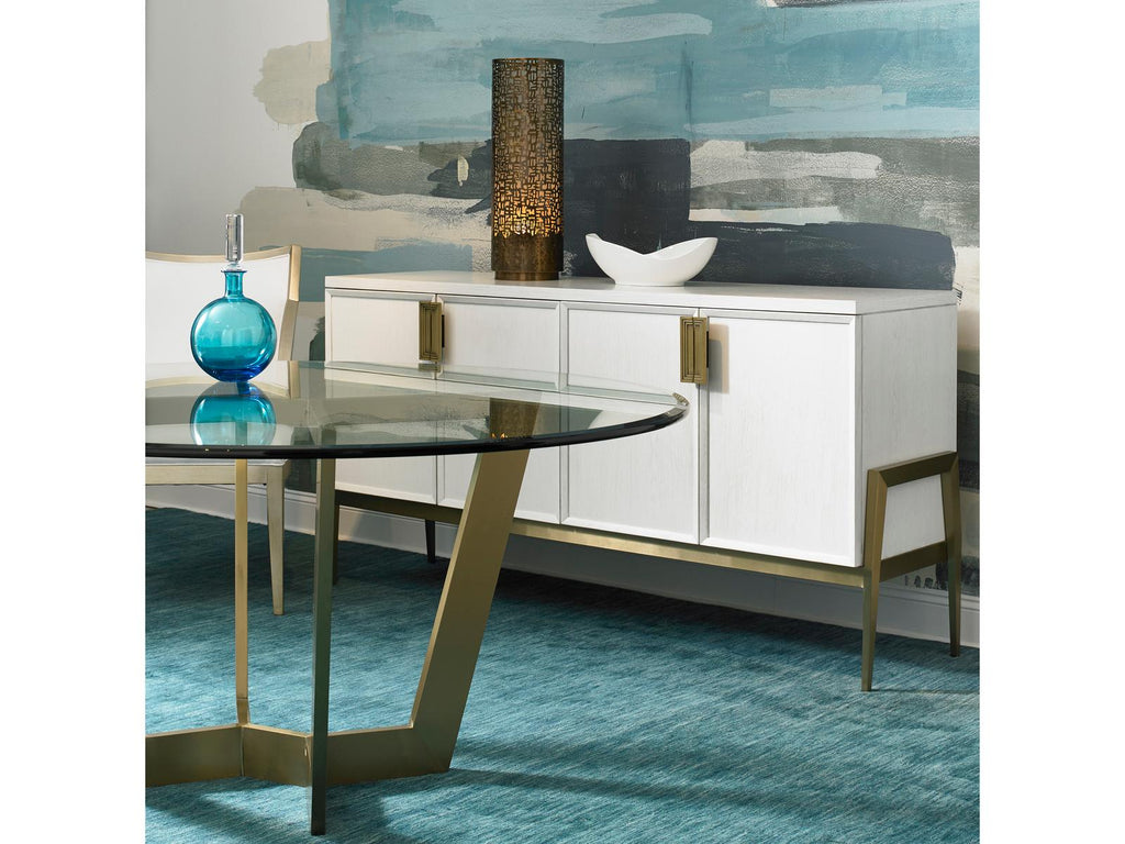 Odyssey 72-Inch Ash Wood Sideboard in Sugar Colza Finish