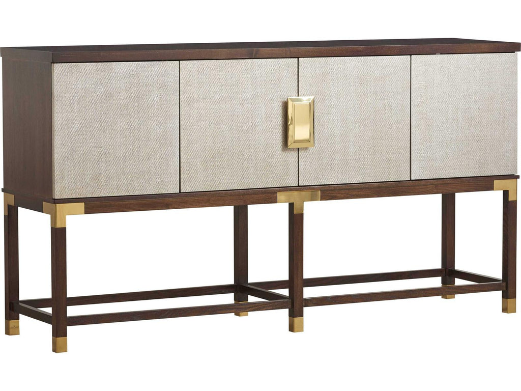 Trellis Graham Sideboard in Modern Walnut with Silver Fox Doors