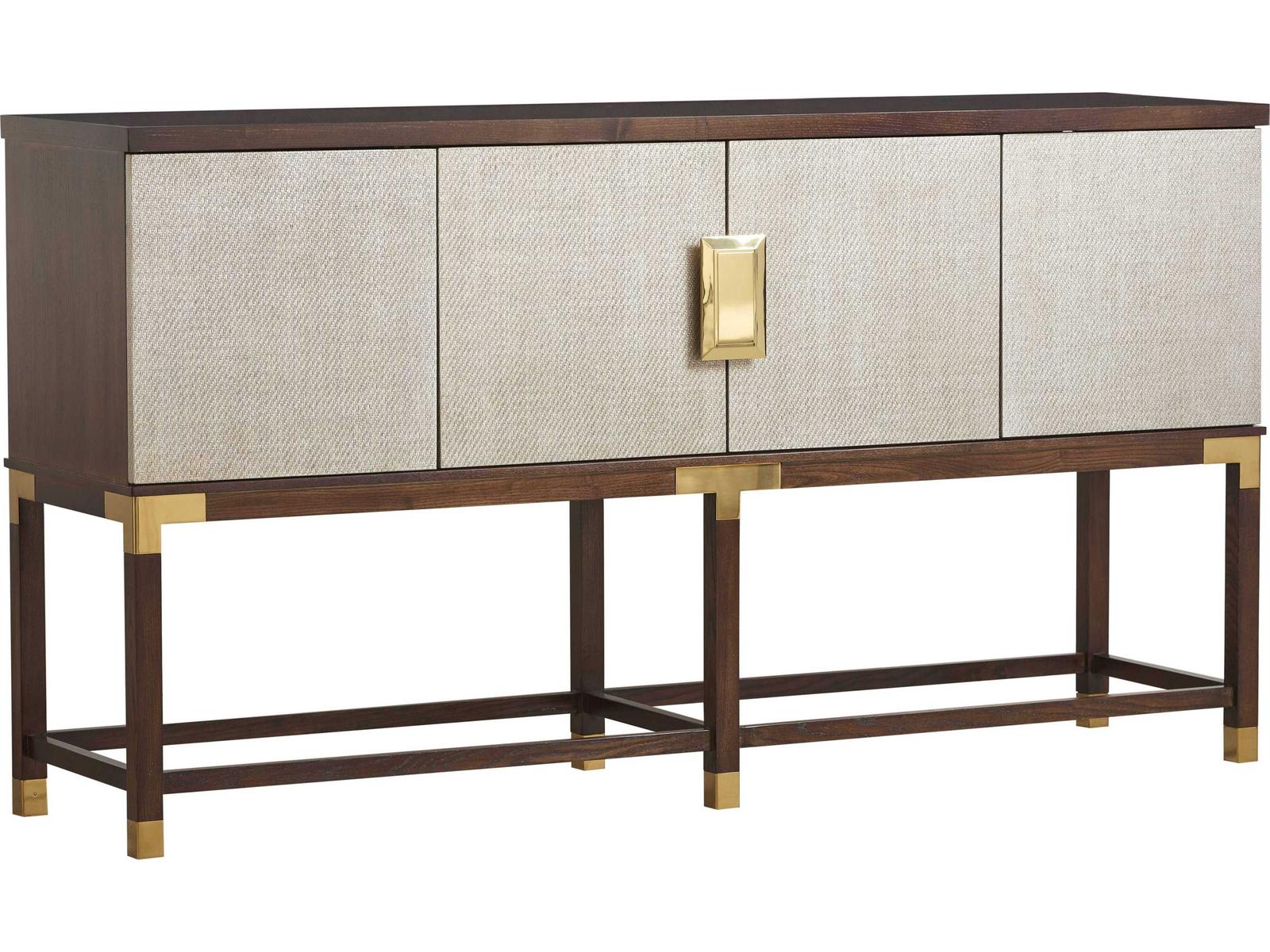 Trellis Graham Sideboard in Modern Walnut with Silver Fox Doors