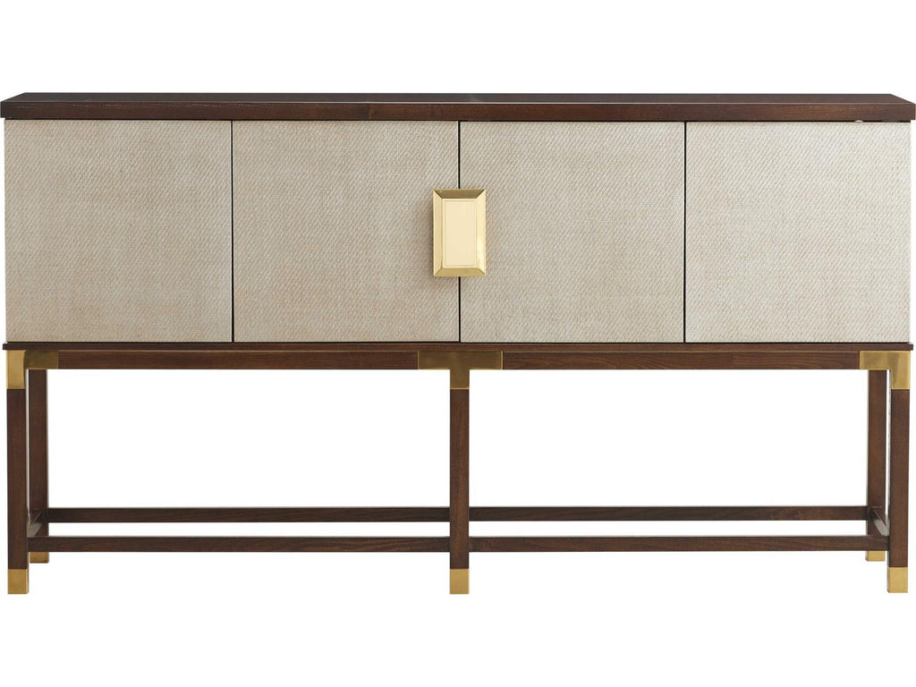 Trellis Graham Sideboard in Modern Walnut with Silver Fox Doors