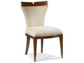 Stratos Upholstered Beech Wood Dining Side Chair in Beige