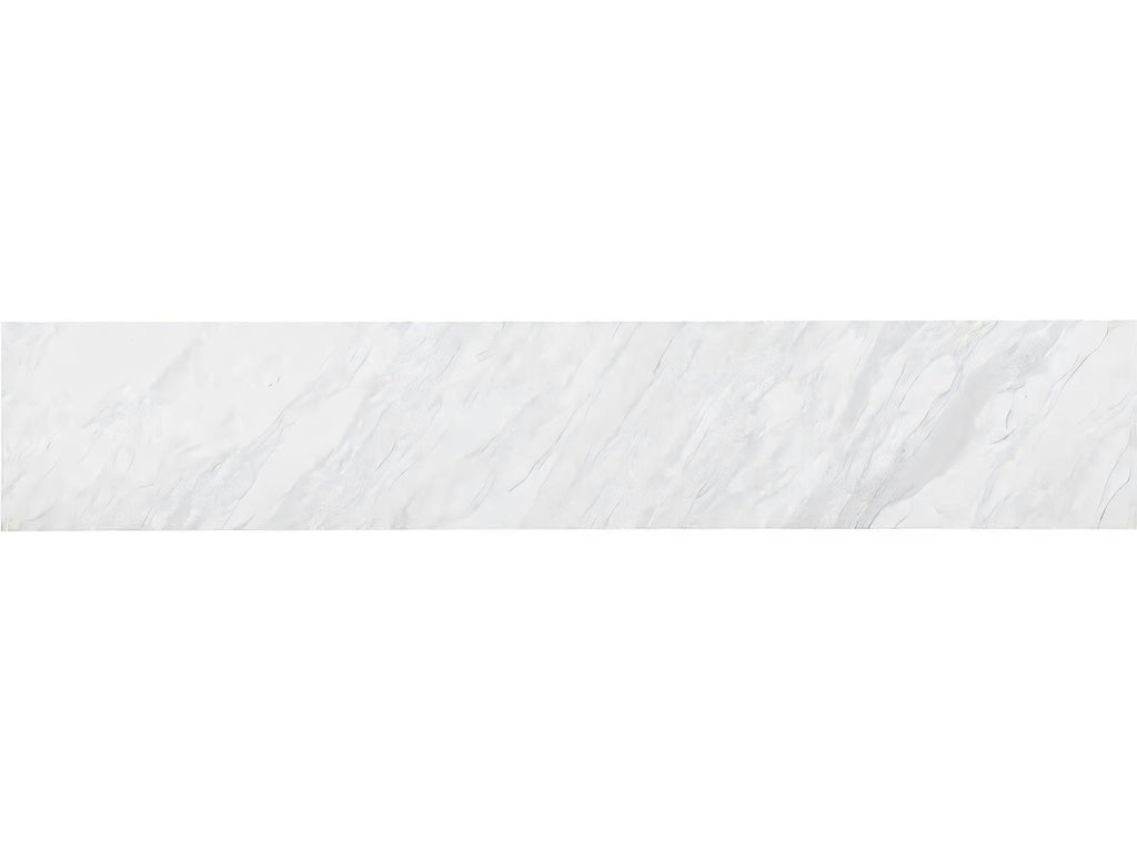 Reimagine Rectangular Console Table with Volakas Stone Top and Black Nickel Finish
