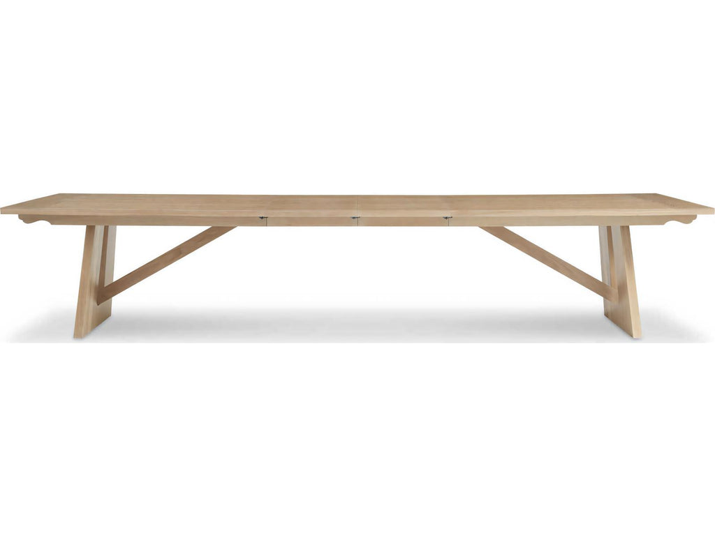 Revival 81 Primland Trestle Rectangular Dining Table in Light Oak