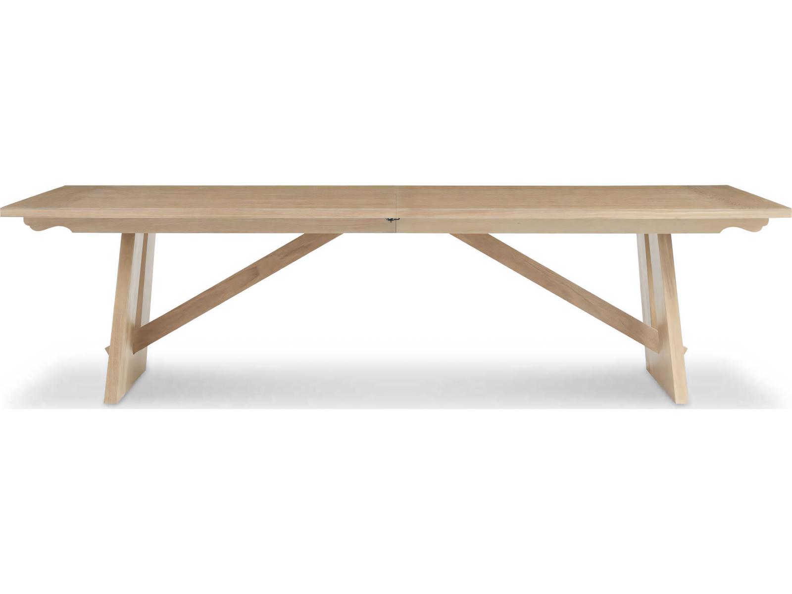 Revival Rectangular Wood Dining Table in Light Oak