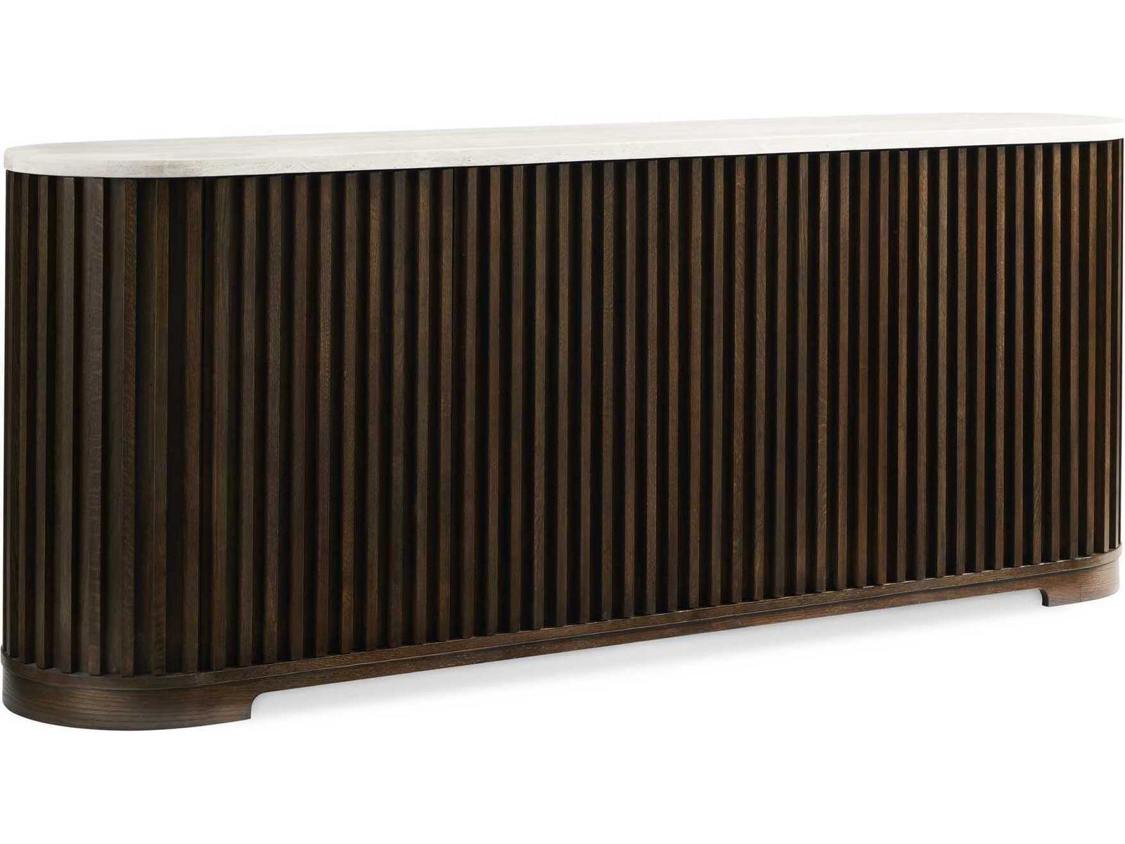 Revival 81 Oasis Oak Wood Credenza in Equestrian Brown