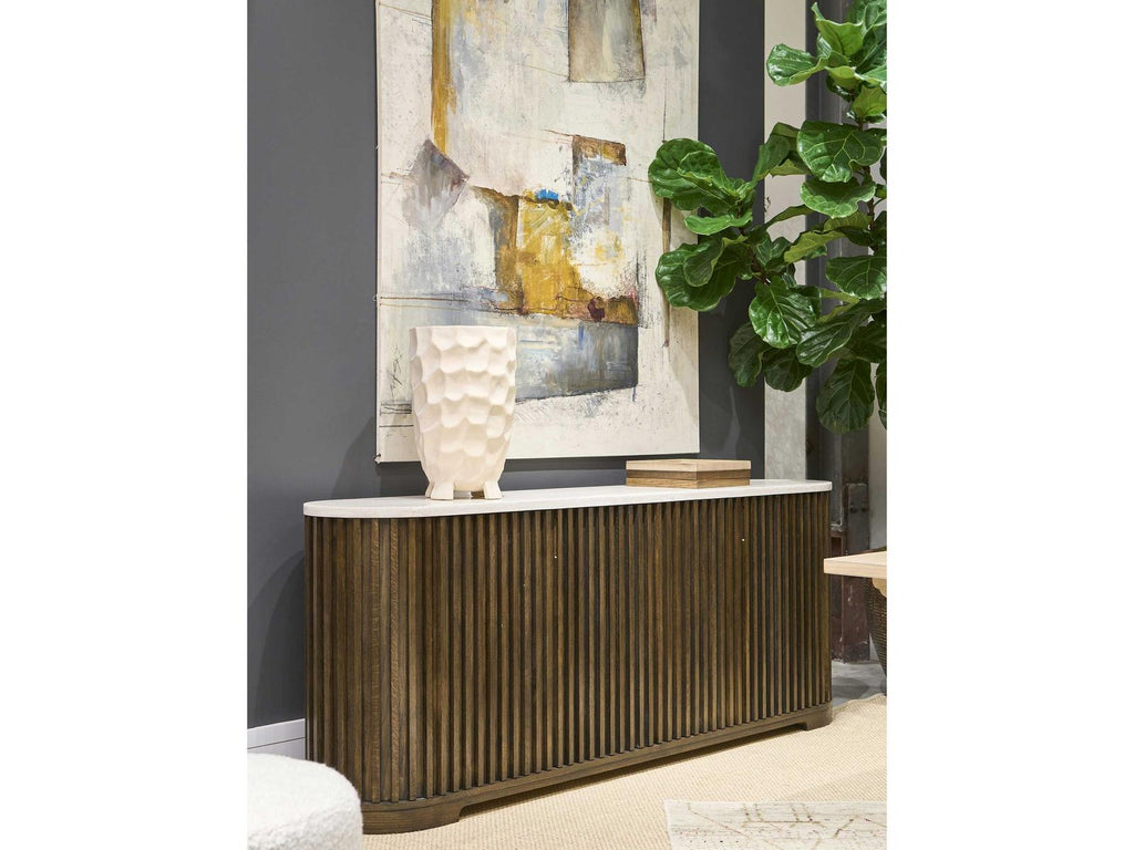 Revival 81 Oasis Oak Wood Credenza in Equestrian Brown