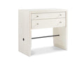 Revival 81 2-Drawer Nightstand in Dark Oak with Satin Brass Hardware