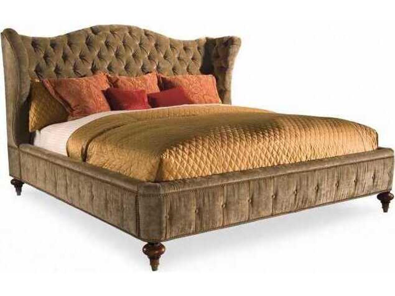 Continental Classics King Upholstered Tufted Panel Bed