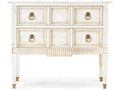 Continental Classics 2-Drawer Cherry Wood Nightstand with Brass Hardware