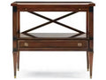 Continental Classics 1-Drawer Nightstand in Brown Cherry Wood
