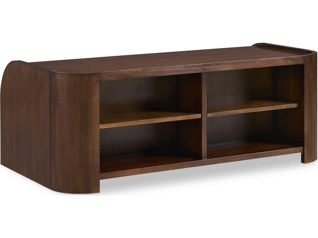Hamilton Rectangular Wood Ash Coffee Table in Modern Walnut