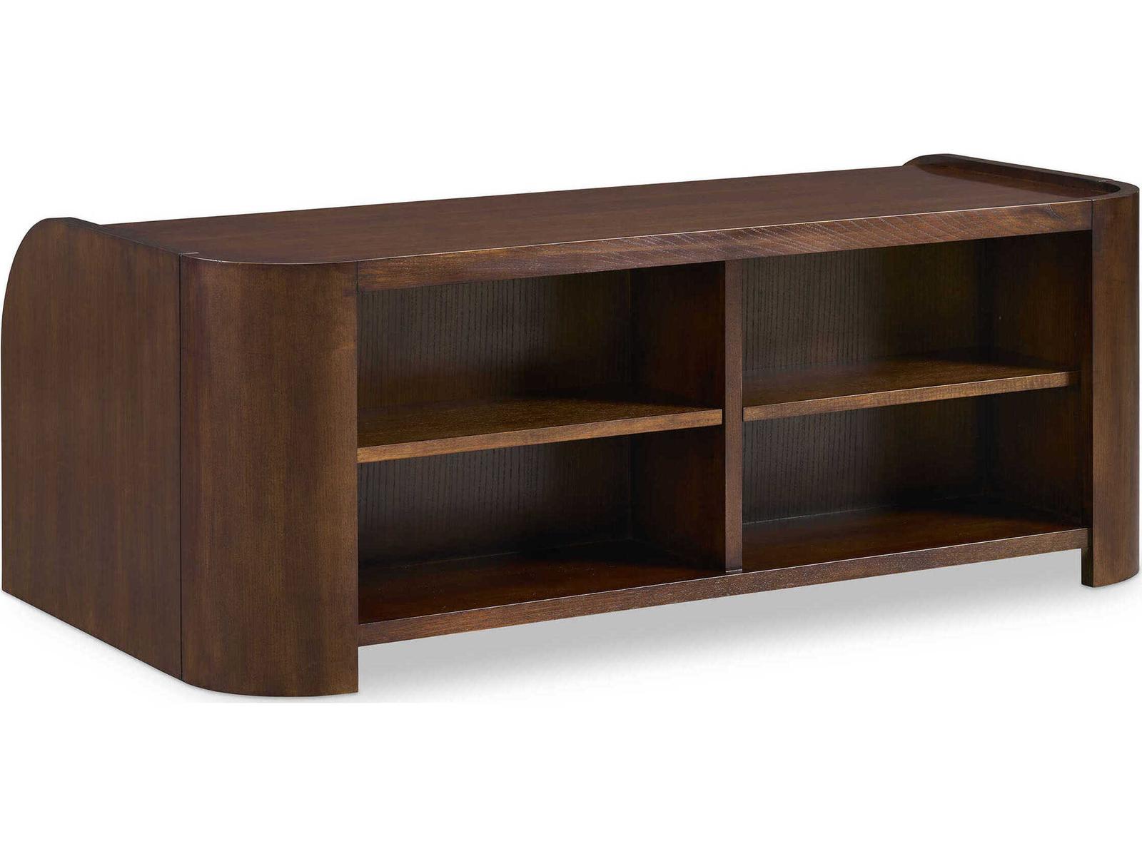 Hamilton Rectangular Wood Ash Coffee Table in Modern Walnut