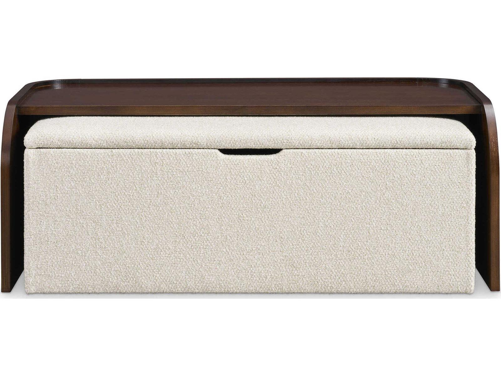 Hamilton Rectangular Wood Ash Coffee Table in Modern Walnut
