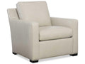 Lawson Track Arm Leather Accent Chair in Fergus Bisque