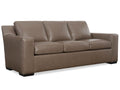 Octavius 3-Seat Top Grain Leather Sofa in Fergus Truffle