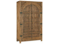 Big Sky Wardrobe Armoire in Vintage Natural Brown with Wood Bar Hardware