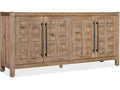 Vineyard Row 80-Inch Oak Wood Sonoma Sideboard with Travertine Top