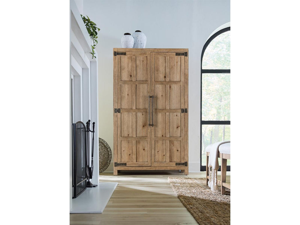 Vineyard Row Wardrobe with Mirrored Doors and Storage