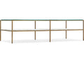 Cashel Rectangular Marble Coffee Table with Gold Stainless Steel Frame