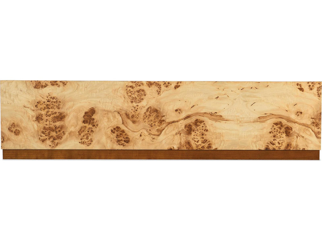 Auberon Rectangle Wood Coffee Table with Natural Burl Finish