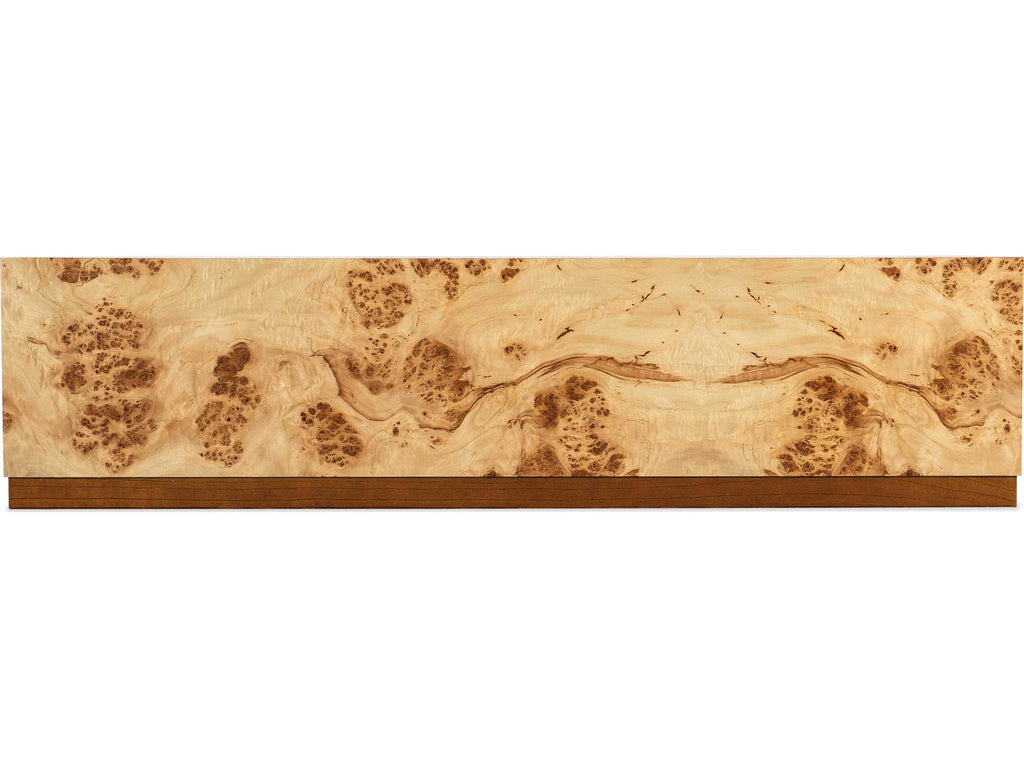 Auberon Rectangle Wood Coffee Table with Natural Burl Finish