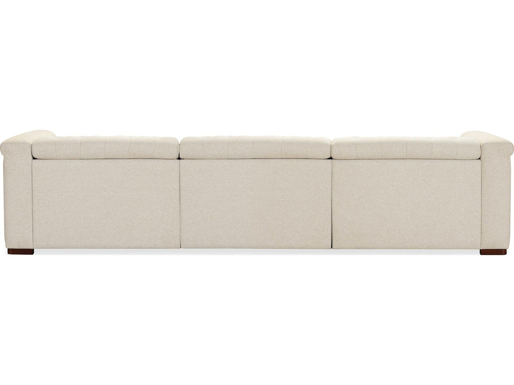 Savion Deux 3-Seat Power Reclining Fabric Sofa in Aries Beach Beige