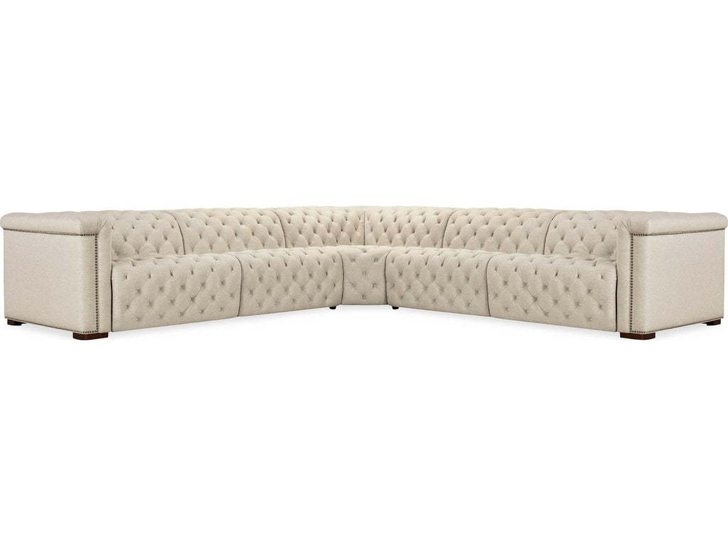 Ss Beige Faux Leather Sectional Sofa