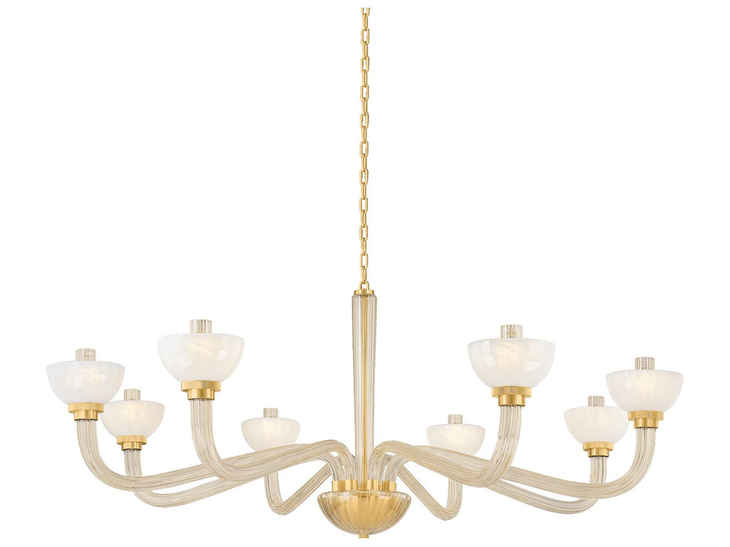 Hudson Valley 8-Light St. Lawrence Chandelier in Aged Brass