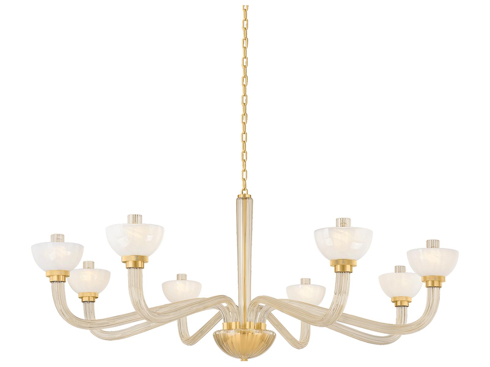 Hudson Valley 8-Light St. Lawrence Chandelier in Aged Brass