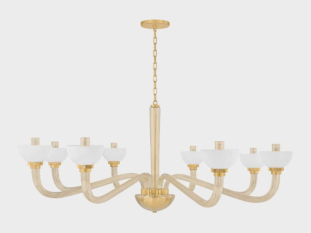Hudson Valley 8-Light St. Lawrence Chandelier in Aged Brass