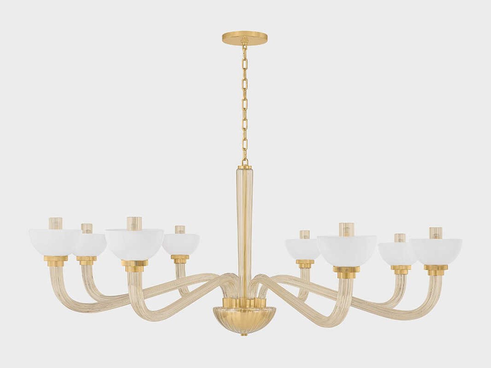 Hudson Valley 8-Light St. Lawrence Chandelier in Aged Brass