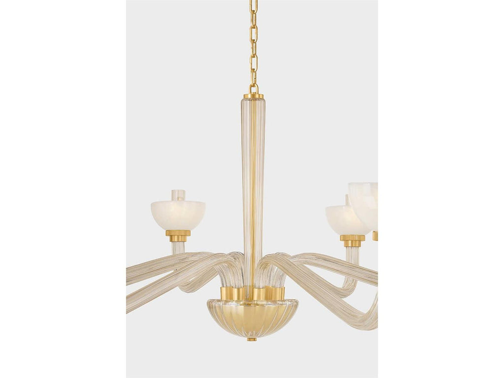 Hudson Valley 8-Light St. Lawrence Chandelier in Aged Brass
