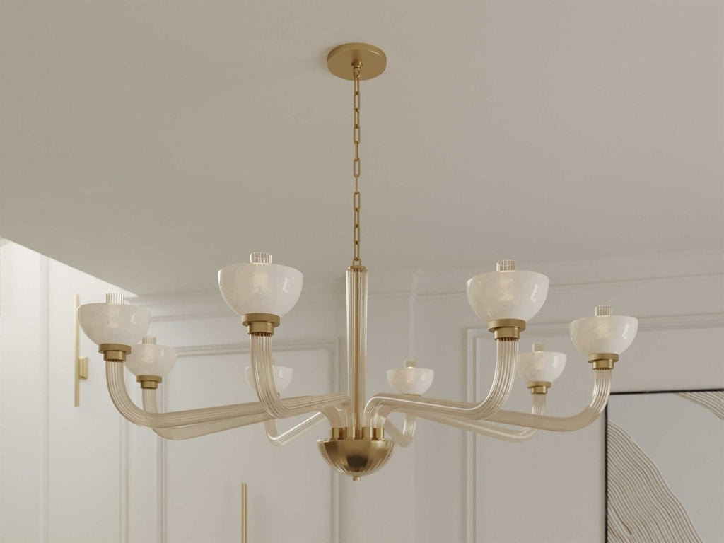 Hudson Valley 8-Light St. Lawrence Chandelier in Aged Brass
