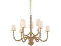 Hudson Valley Calumet 9-Light Aged Brass Chandelier