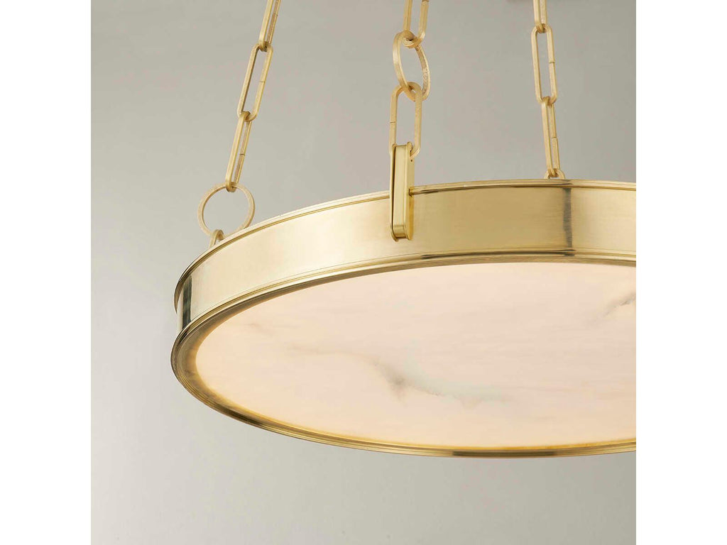 Hudson Valley Kirby 1-Light Aged Brass LED Round Chandelier