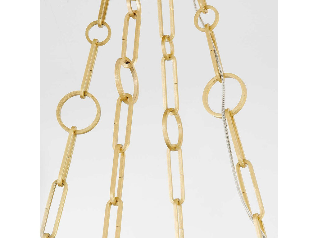 Hudson Valley Kirby 1-Light Aged Brass LED Round Chandelier