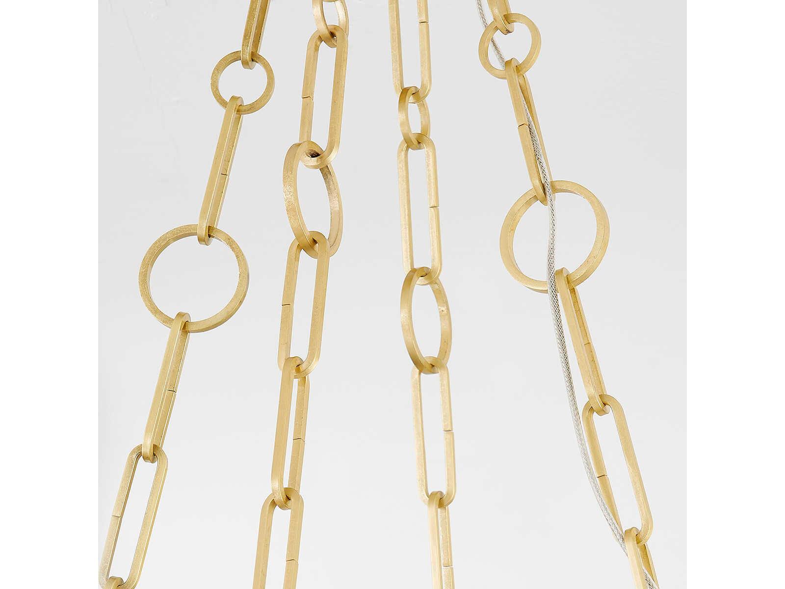 Hudson Valley Kirby 1-Light Aged Brass LED Round Chandelier