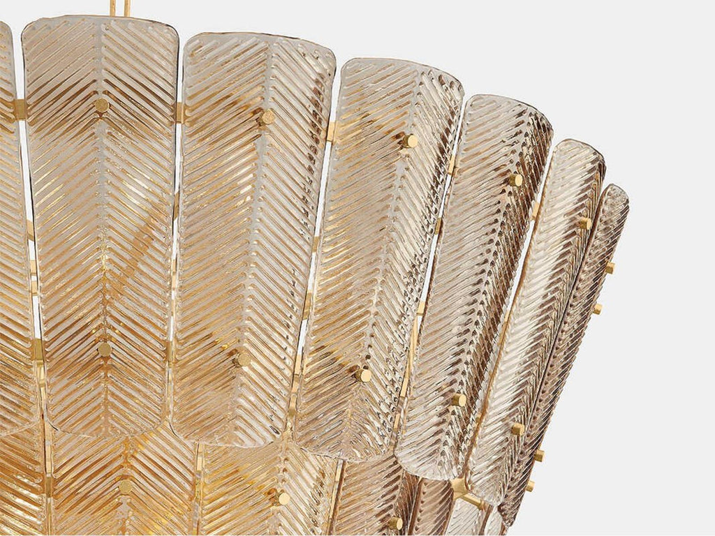 Hudson Valley Cassian 18-Light Tiered Chandelier in Vintage Gold Leaf