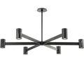 Hudson Valley Predock 6-Light Black Brass LED Cylinder Chandelier