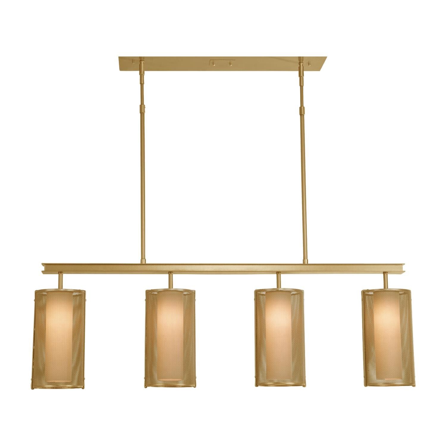 Hammerton Studio Uptown Mesh 43 Inch 4 Light Linear Suspension Light Cp416145