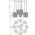 Hammerton Studio Tempest 34 Inch 11 Light Linear Suspension Light Cp415750