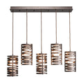 Hammerton Studio Tempest 38 Inch 5 Light Linear Suspension Light Cp416131