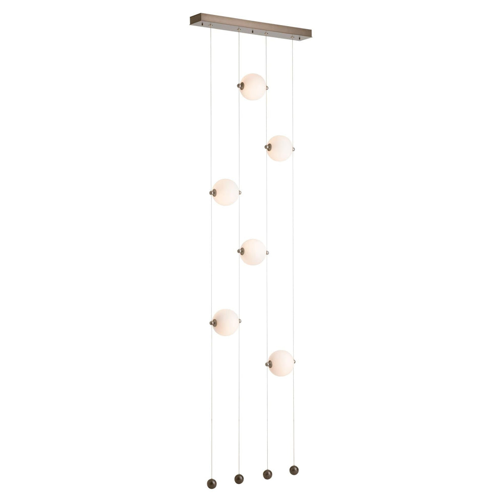 Hubbardton Forge Abacus 22 Inch 6 Light Led Linear Suspension Light Cp420791