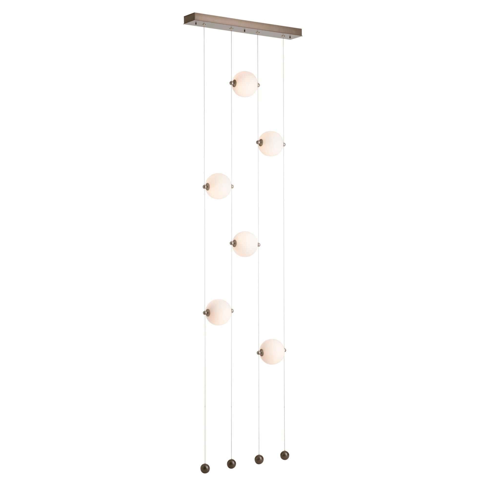 Hubbardton Forge Abacus 22 Inch 6 Light Led Linear Suspension Light Cp420791
