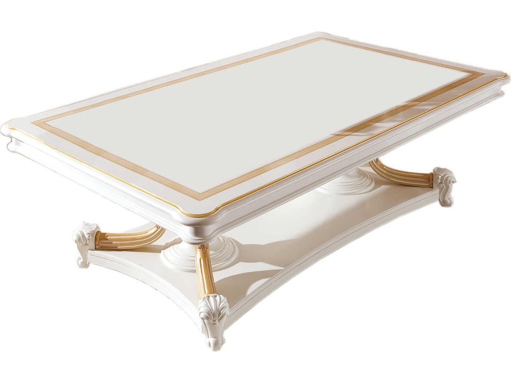 E-62 Rectangular Wood Coffee Table in Walnut
