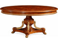 E-62 60-Inch Round Pedestal Dining Table Natural Wood