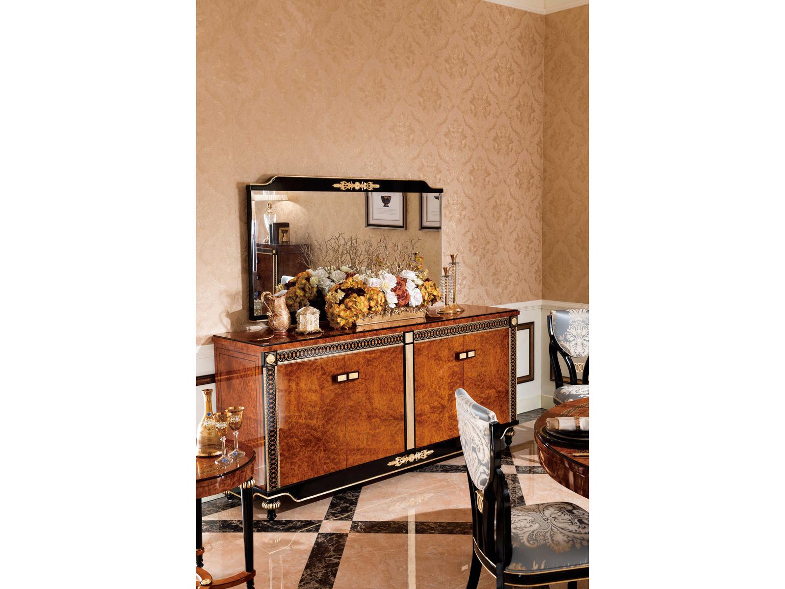 E-69 83-Inch Solid Wood Sideboard Traditional Design
